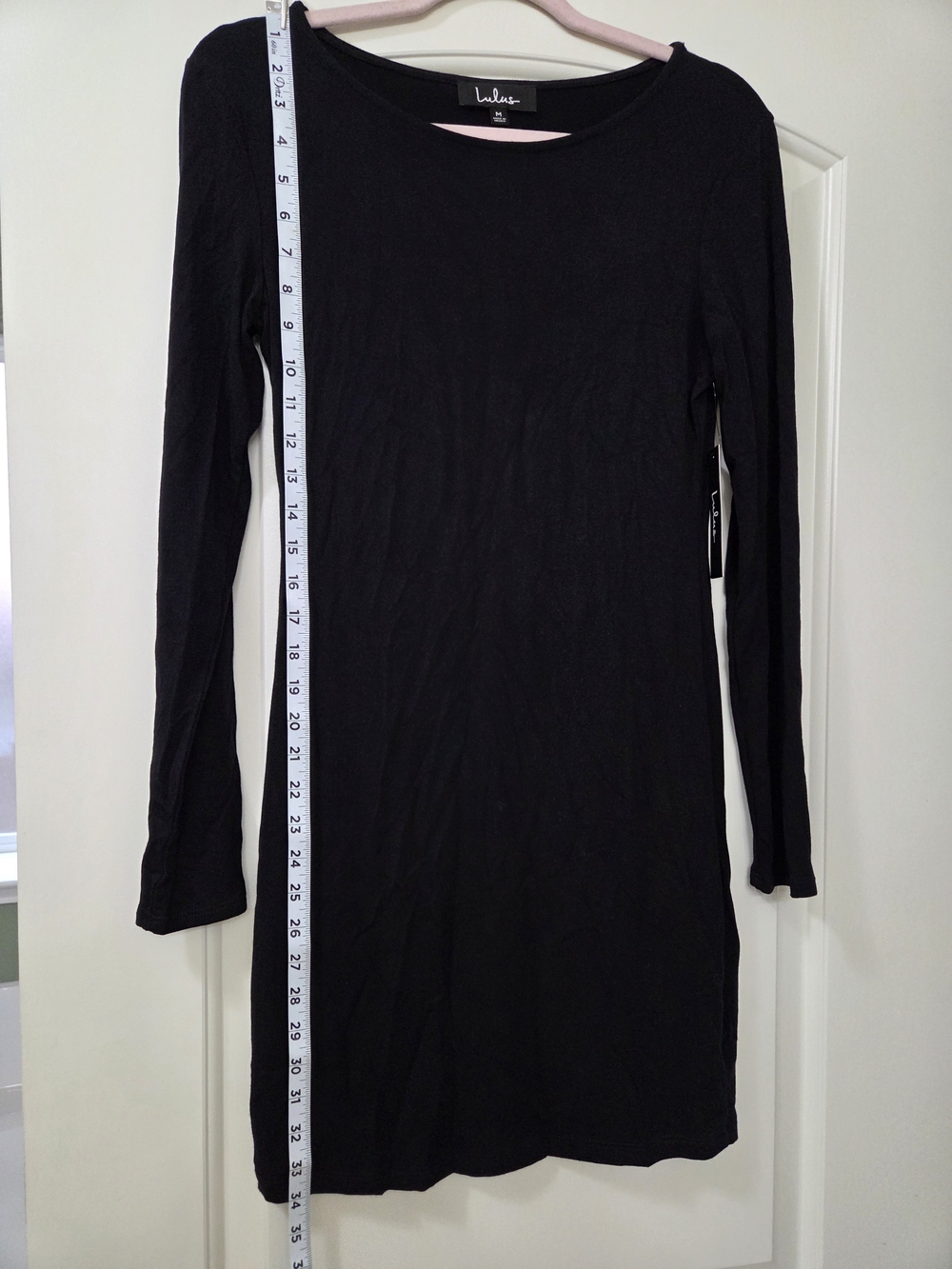 Lulu's Black Long Sleeve Mini Bodycon Dress - Picture 2 of 4